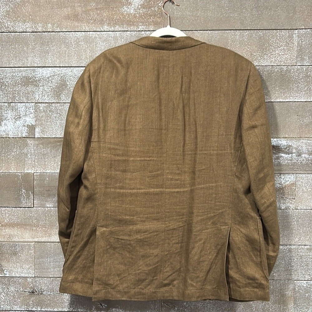 Haspel 100% Linen Sport Coat | Brown | Men’s 42 Short | Classic Summer Blazer - Picture 13 of 14